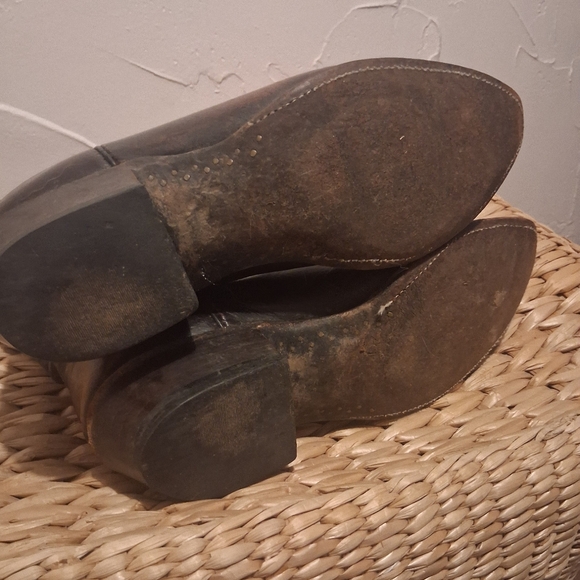 Lucchese 2000 Dark Brown Western Leather Cowboy Boots Size US 10 - Picture 5 of 7